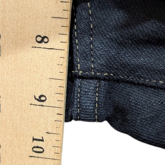 Paige Fairfax Black Stretch Bootcut Low Rise Jeans (12) - Picture 10 of 12